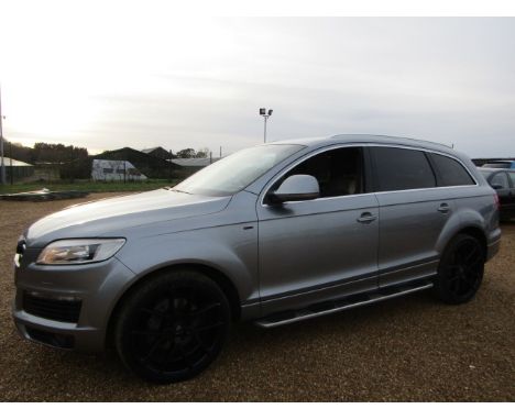 Make &amp; Model: Audi Q7 S Line Quattro TDiDate of Reg: BD07 OSLColour: Greycc: 2967MoT: 13-07-2021Fuel Type: DIESELMileage: