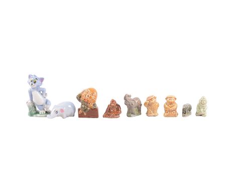 A collection of Wade Whimsies, to include 1950s and later animals; Tom from Tom and Jerry; and various whimsies from Bear Amb
