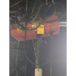 C/M valustar 1 ton electric hoist with pendent controls