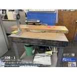 30" x 32" steel table and stand