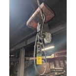 C/M loadstar 1 ton electric hoist with pendent controls