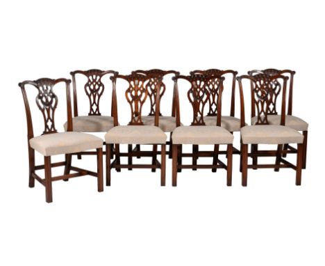 A set of sixteen mahogany dining chairs, recently manufactured by Titchmarsh & Goodwin, to include a pair of armchairsConditi