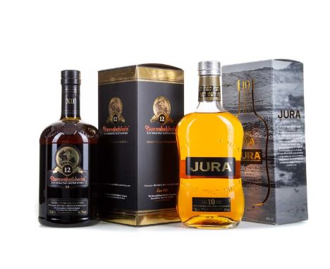 BUNNAHABHAIN 12 YEAR OLDSingle malt.Purpose built in 1881 by William Baxter, Bunnahabhain distillery on the northeast coast o