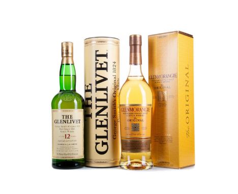 GLENLIVET 12 YEAR OLDSingle malt.One of the very first distilleries in Scotland to be granted an official licence, after the 