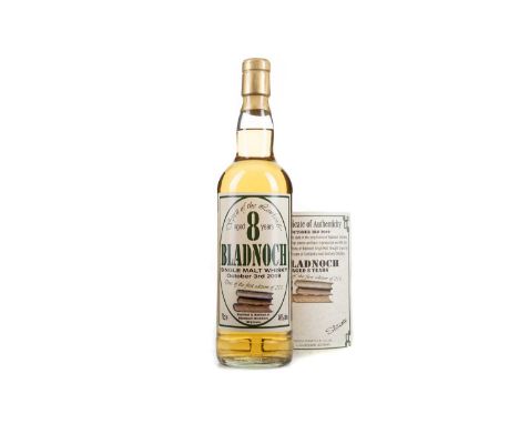 BLADNOCH 8 YEAR OLD SPIRIT OF THE LOWLANDS 1ST EDITIONSingle malt.Bladnoch distillery, near Wigtown in Dumfries & Galloway, p