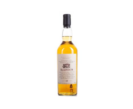 BLADNOCH 10 YEAR OLD FLORA & FAUNASingle malt.Bladnoch distillery, near Wigtown in Dumfries & Galloway, produces a light, gra