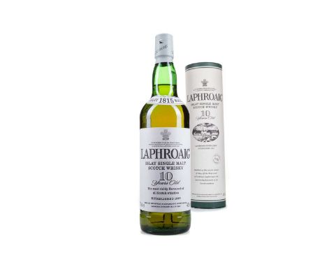 LAPHROAIG 10 YEAR OLDSingle malt.Founded in 1815, and often considered to be the whisky equivalent of Marmite (in that you ei