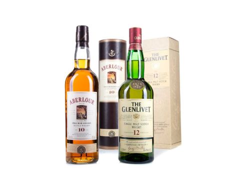 GLENLIVET 12 YEAR OLDSingle malt.One of the very first distilleries in Scotland to be granted an official licence, after the 