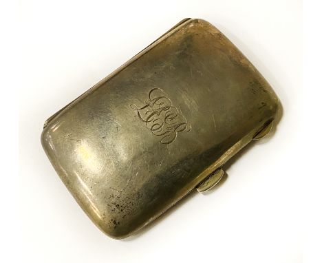 SILVER CIGARETTE CASE - 58.GRAMS APPROX