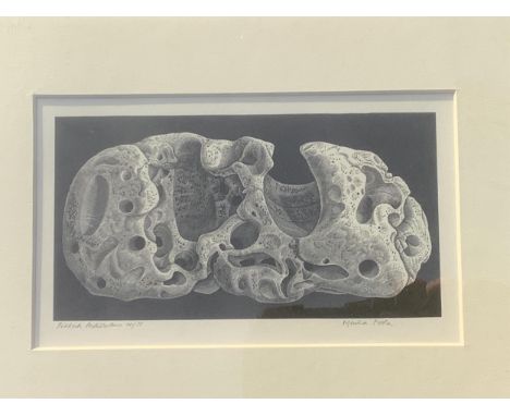 Monica Poole (1921-2003), wood engraving, ‘Piddock Architecture’, signed in pencil and numbered 64/75, 11 x 20cm, unframed. C