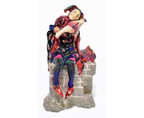 LESLIE HARRADINE FOR ROYAL DOULTON; a figure, HN1224 'The Wandering Minstrel', introduced 1927, withdrawn by 1938 (in Gilbert
