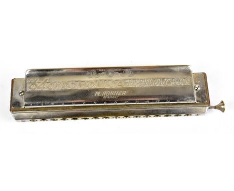 HOHNER; the sixty four chromonica harmonica, cased.