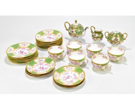 MINTON; a part tea service decorated in the 'Asiatic Pheasant' pattern, together with a Noritake three piece tea service (par