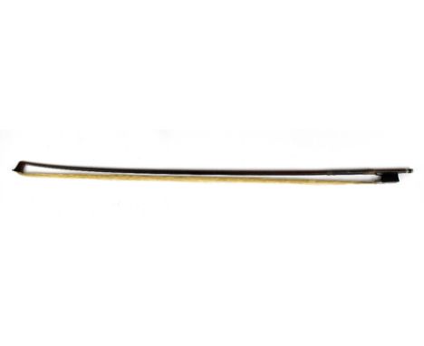 A silver mounted violin bow stamped 'Dodd'.