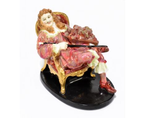 LESLIE HARRADINE FOR ROYAL DOULTON; a figure, HN1338 'The Courtier', introduced 1929, withdrawn by 1938, impressed date 4.1.2