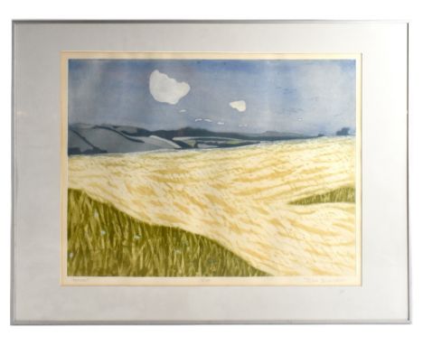 JOHN BRUNSDON (1933-2014) pencil signed limited edition prints, 'Harvest', 3/100, signed, 48 x 62cm, framed and glazed. (D)Ad