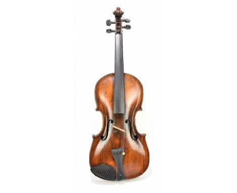 An interesting 18th century English full size violin by John Barrett branded 'Barrett' below the button and with label 'John 