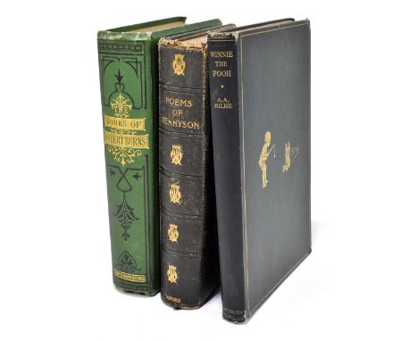 MILNE (A.A), WINNIE THE POOH; first edition, pictorial green cloth and pictorial end papers, Methuen & Co., 1926, with a poet