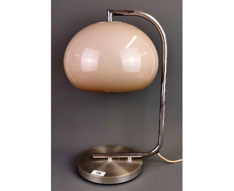 An original 1970's table lamp and shade, H. 48cm.