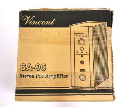 A vintage Vincent stereo Pre Amplifier with remote control.