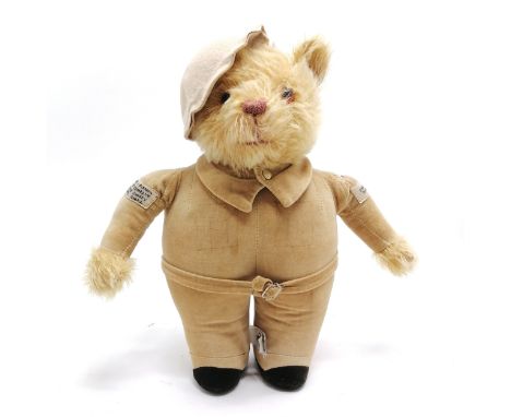 Merrythought homeguard mohair bear named Eric Harry Bathurst from a ltd ed of 1000 - 33cm tall and has a repaired left arm 