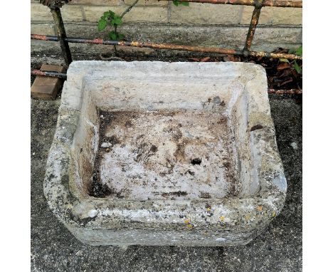 Stone trough 53cm x 62cm x 26cm high