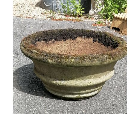 Large circular low planter 60cm diameter x 30cm high 