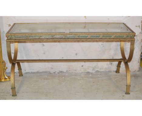 GLASS TOP CONSOLE TABLE     