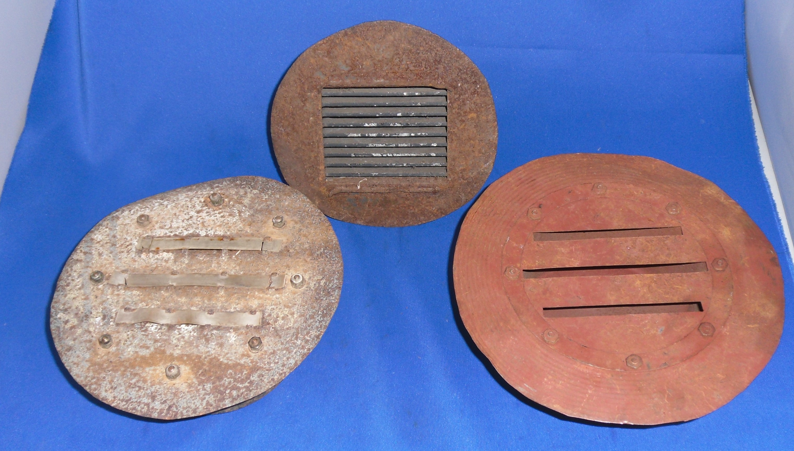 WW2 Headlight Blackout Covers X 3 Two with removable outrings that I am