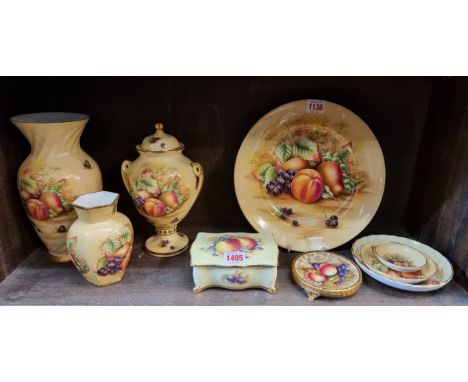 A collection of Aynsley 'Orchard Gold'; and others similar. (9) 