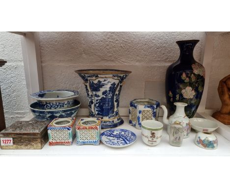 A collection of Chinese and Japanese ceramics and works of art, (some damage).