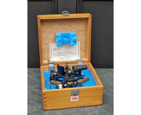 A 1970s Tamaya marine sextant, boxed.