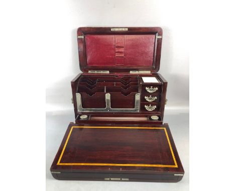 Antique Writing Box, of outstanding quality, by Campman ,Son &amp; Co Makers, London EC, Victorian  upright chest box of poli