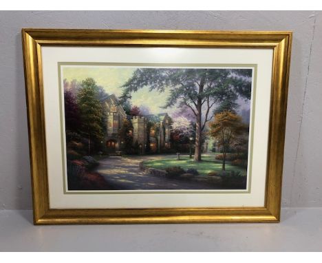 Thomas Kinkade, Framed art print 'Summer Gate', signed with the artists matrix signature along certificate of authenticity an
