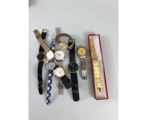 Watches, quantity of Men's and Ladies Retro Vintage Watches from the 1980s and later to include Sekonda, Accurist, Boccia Tit
