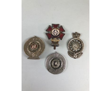 Vintage Automobilia, Car badges,  Four Radiator or bar badges, pre 1950 to include  AA club Auckland NZ with enamel centre, T