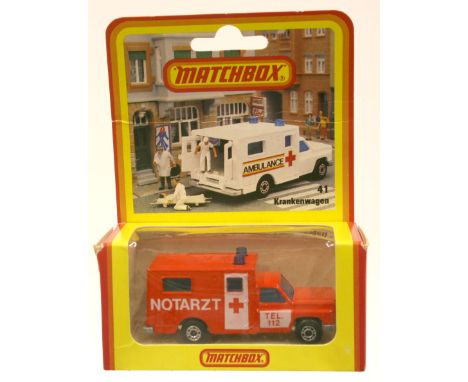 Lot 320 NOTARZT Ambulance, model is mint in sealed near mint German issue box 
