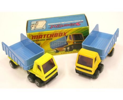 Matchbox Superfast Rare 50b Articulated Truck with LIGHT Yellow body (unboxed standard issue model with Dark yellow body incl