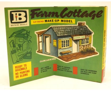 Britains 4716 Scarce Farm Cottage, clip together plastic model,&nbsp;in mint sealed original bag condition,original box is ex
