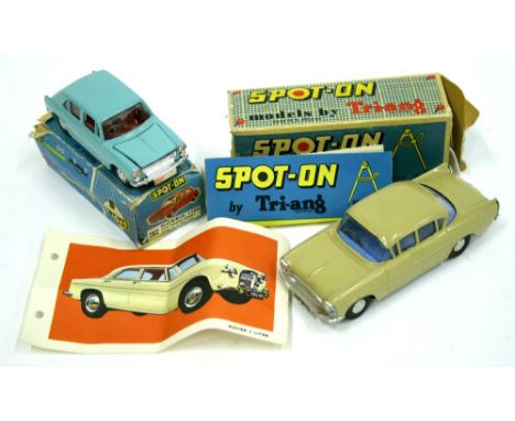 Two Triang Spot on Models Boxed , 165 Vauxhall Cresta,pale brown body, blue interior, in near mint condition, Spot On fleet O