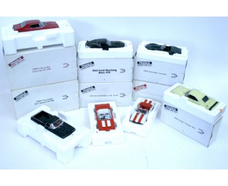 Lot 371 Seven Danbury Mint Models 1968 Chevrolet Chevelle SS-396,1968 Chevrolet El Camino SS-396 Pick-Up,1968 Chevrolet Corve