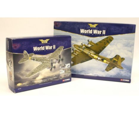 Two Corgi Aviation Archive World War II models,1:72 Scale AA33702 Heinkel HE 111H-6 Finland July 1944, mint with certificate 
