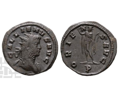 AD 253-268. Mediolanum mint. 1st officina. GALLIENVS AVG, radiate bust to right, slight drapery on far shoulder / ORIE-NS AVG