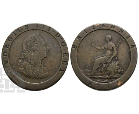 1760-1820. Soho (Birmingham) mint. Dated 1797. Design by Conrad Heinrich Küchler. Cartwheel type. GEORGIUS III • D : G • REX.