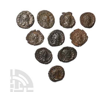 3rd century AD. Various emperors.  27.50gr total. (). [10]Very Fine to Good Very Fine.Acquired on the UK art market before 20