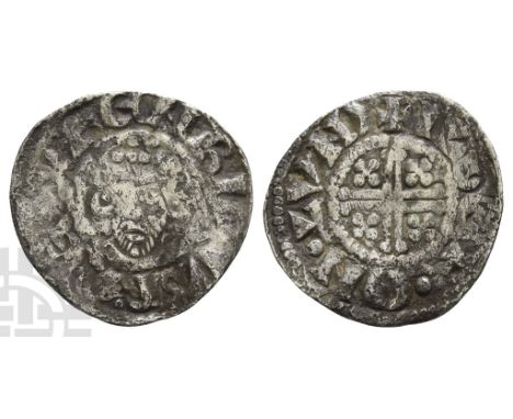 1199-1216. London mint; Ilger, moneyer. Struck in the name of Henry II, 1207-circa 1210. Short cross type, class Vc(?). ҺЄNRI