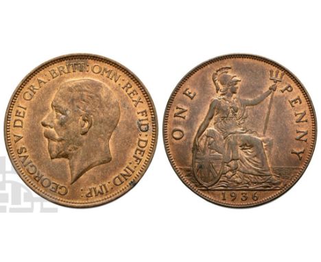 1910-1936. London mint. Dated 1936. Designs by Bertram Mackennal and Leonard Charles Wyon. GEORGIVS V DEI GRA : BRITT : OMN :