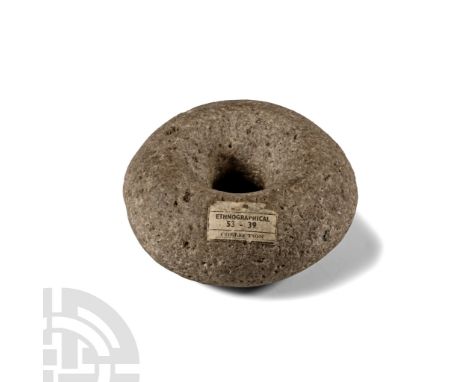 Neolithic Period, 5th-3rd millennium B.C. Finely worked; with old collector's abel 'Ethnographical / 55-39 / collection'; pos