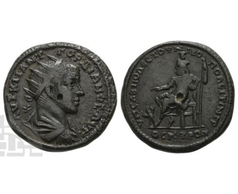 AD 238-244. Sabinius Modestus, legatus Augusti pro praetore. AVT • K • M • ANT • ΓOPΔIANOC • AVΓ •, radiate, draped and cuira