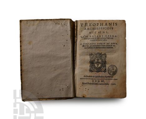 1590 A.D. Consalus Ponce de Leon - Rome, 1590, hardback (rebound), 176 pp.  190 grams, 17.2 x 11.3 cm (6 3/4 x 4 1/2 in.).Pro